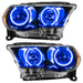 Oracle Lighting 7102-002 SMD Pre-Assembled Headlights, Halogen, Black Bezel, Blue - Truck Part Superstore