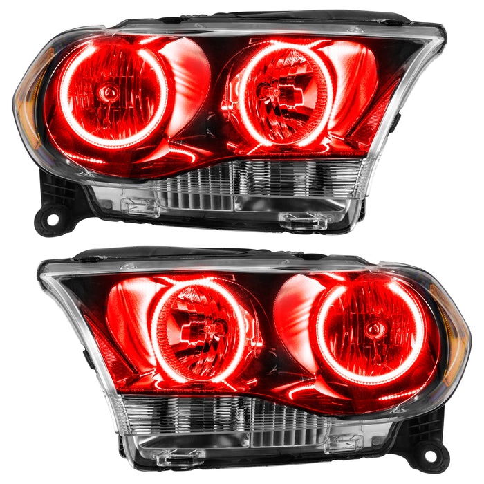 Oracle Lighting 7102-003 SMD Pre-Assembled Headlights, Halogen, Black, Red - Truck Part Superstore