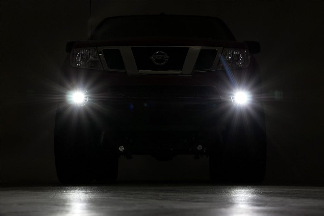 Rough Country 71023 Nissan LED Fog Light Kit Black Series 05-19 Frontier Rough Country - Truck Part Superstore