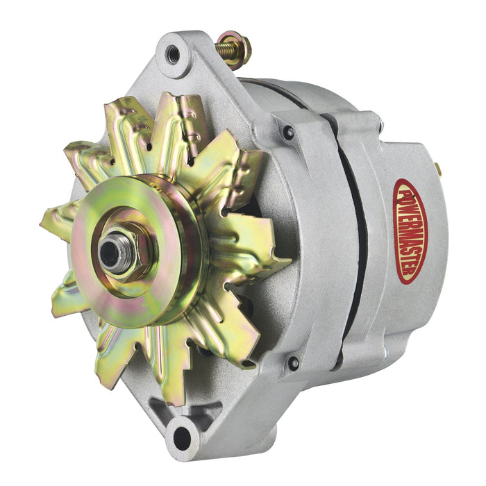 Powermaster Performance 7102 Alternator; 10DN; Externally Regulated; 70 Amp; 45 Idle; 1V; Natural; - Truck Part Superstore