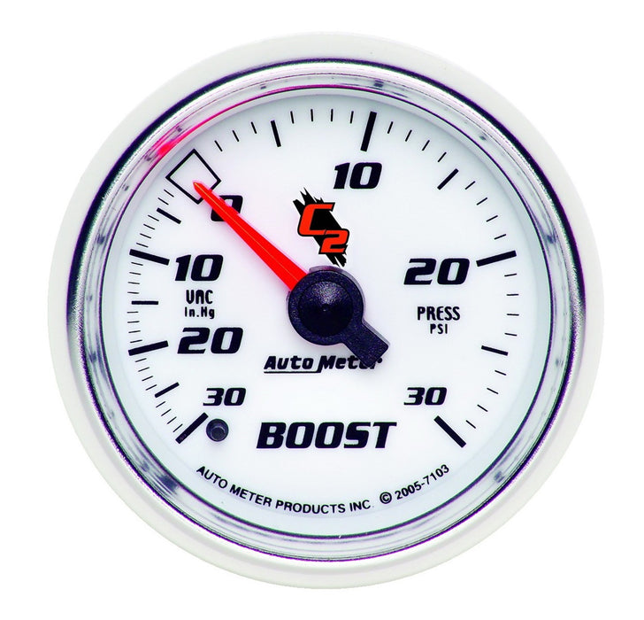 AutoMeter 7103 GAUGE; VAC/BOOST; 2 1/16in.; 30INHG-30PSI; MECHANICAL; C2 - Truck Part Superstore