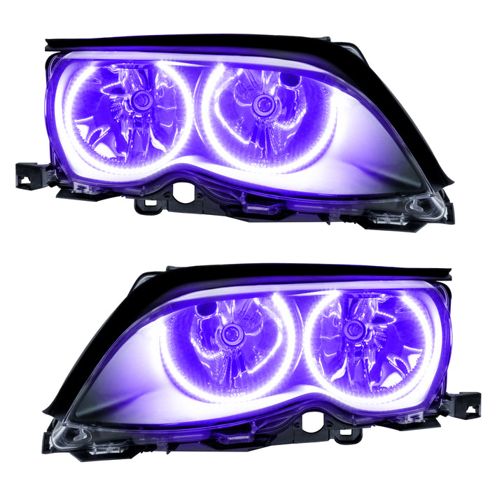 Oracle Lighting 7104-007 SMD Pre-Assembled Headlights, Black, UV/Purple - Truck Part Superstore
