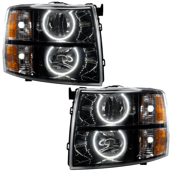 Oracle Lighting 7105-001 SMD Pre-Assembled Headlights, Black, Round Style, White - Truck Part Superstore
