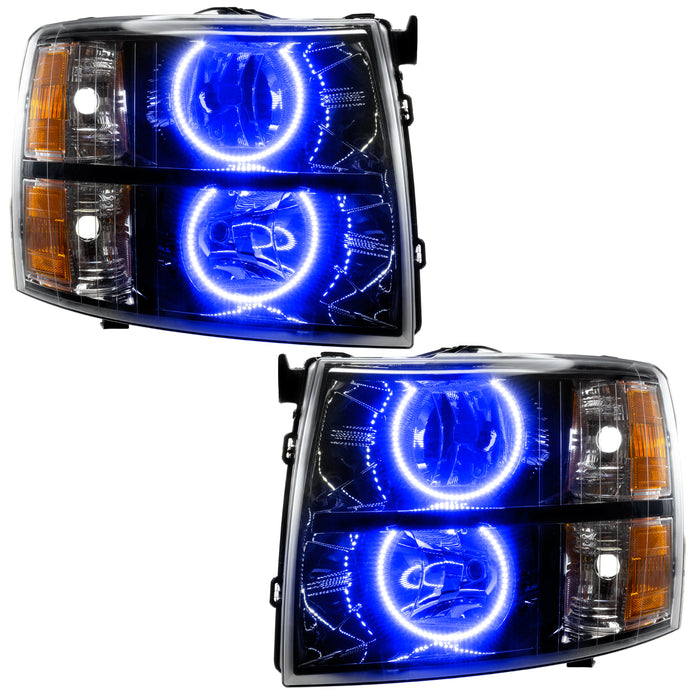 Oracle Lighting 7105-002 SMD Pre-Assembled Headlights, Round Style, Blue - Truck Part Superstore
