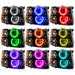 Oracle Lighting 7105-504 SMD Pre-Assembled Headlights, Black Bezel, Round Style, ColorSHIFT - Simple - Truck Part Superstore
