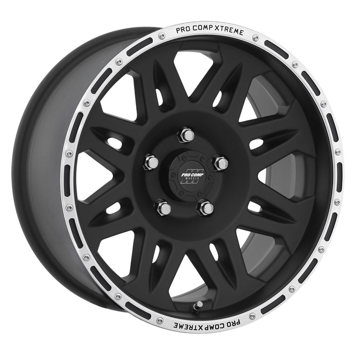 Pro Comp Alloy Wheels 7105-7973 Series 7105 17x9 with 5 on 5 Bolt Pattern Flat Black Pro Comp Steel Wheels - Truck Part Superstore