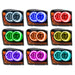 Oracle Lighting 7107-504 SMD Pre-Assembled Headlights, Black Bezel, ColorSHIFT - Simple - Truck Part Superstore