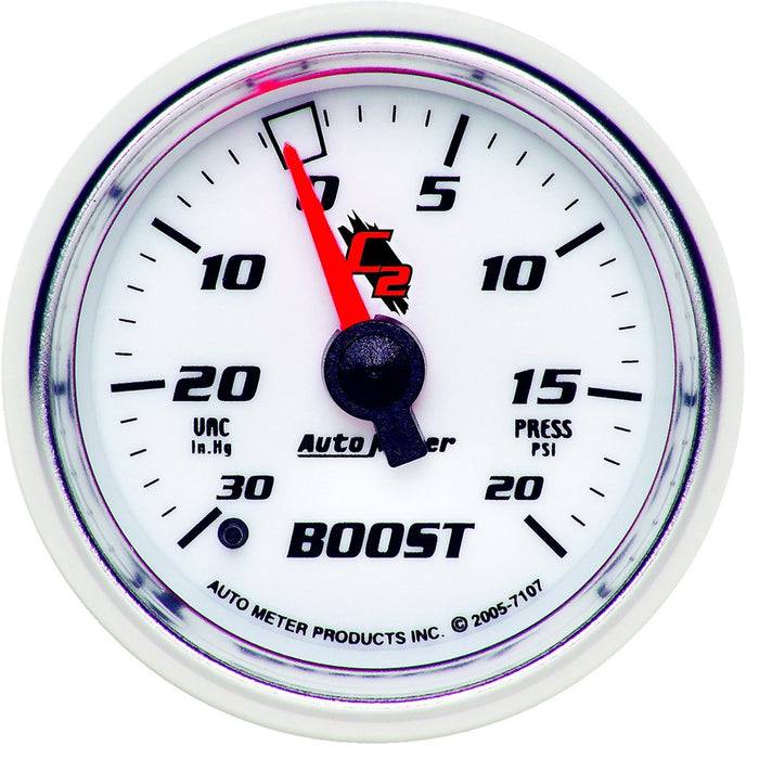 AutoMeter 7107 GAUGE; VAC/BOOST; 2 1/16in.; 30INHG-20PSI; MECHANICAL; C2 - Truck Part Superstore