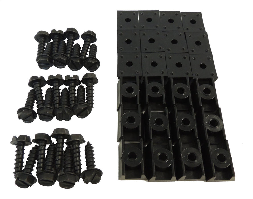 Crown Automotive Jeep Replacement 7109K Fender Flare Hardware Kit; Incl. 24 Screws And 24 Nuts; - Truck Part Superstore