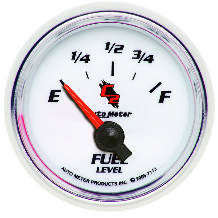 AutoMeter 7113 GAUGE; FUEL LEVEL; 2 1/16in.; 0OE TO 90OF; ELEC; C2 - Truck Part Superstore