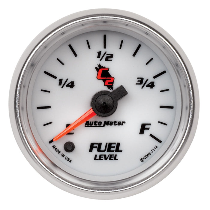 AutoMeter 7114 GAUGE; FUEL LEVEL; 2 1/16in.; 0-280O PROGRAMMABLE; C2 - Truck Part Superstore