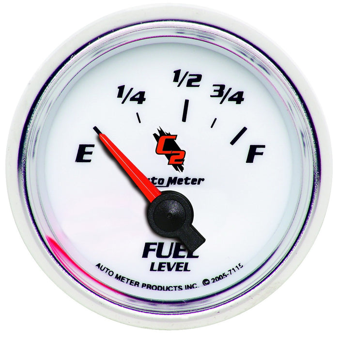 AutoMeter 7115 GAUGE; FUEL LEVEL; 2 1/16in.; 73OE TO 10OF; ELEC; C2 - Truck Part Superstore