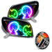 Oracle Lighting 7118-330 SMD Pre-Assembled Headlights, Black Bezel, ColorSHIFT - Truck Part Superstore