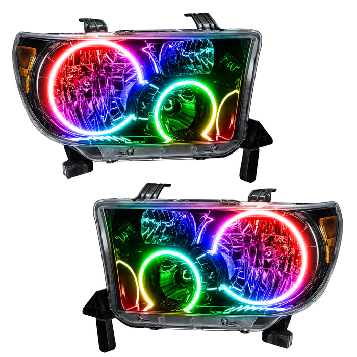 Oracle Lighting 7119-504 SMD Pre-Assembled Headlights, Black Bezel, ColorSHIFT - Simple - Truck Part Superstore