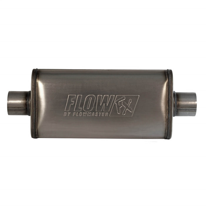 Flowmaster 71249 FlowFX Muffler; Universal; 3 in. Inlet/Outlet; Center; 409 Stainless Steel; - Truck Part Superstore