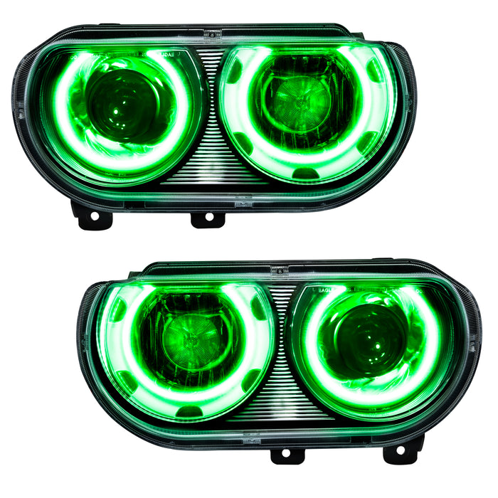 Oracle Lighting 7132-004 SMD Pre-Assembled Headlights, HID Style, Green - Truck Part Superstore