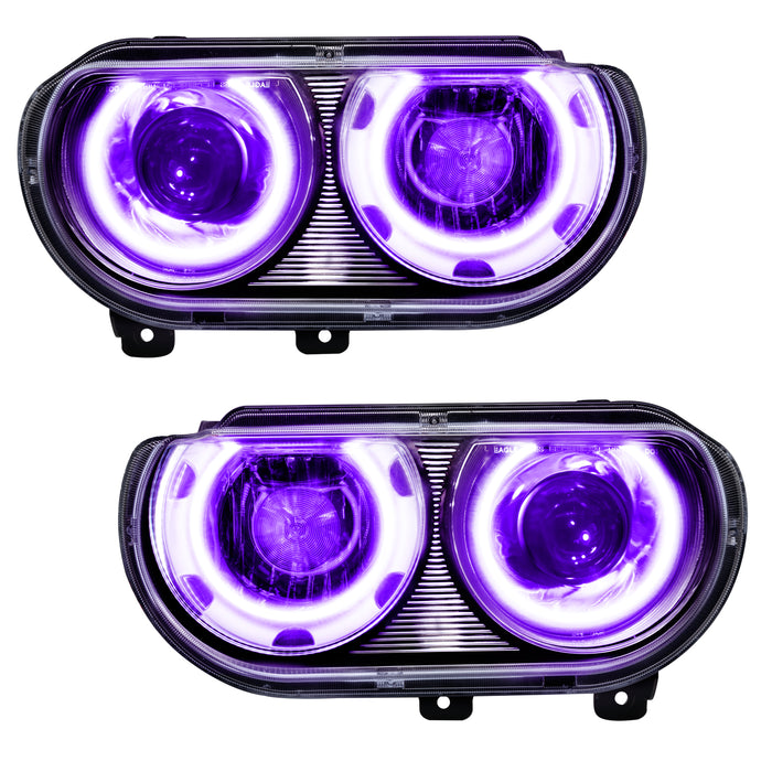 Oracle Lighting 7132-007 SMD Pre-Assembled Headlights, HID Style, UV/Purple - Truck Part Superstore
