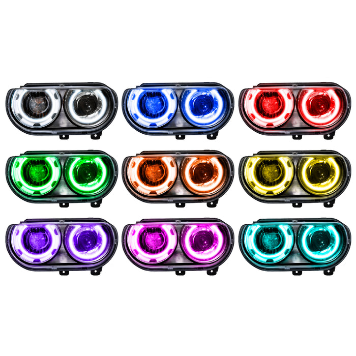 Oracle Lighting 7132-333 SMD Pre-Assembled Headlights, HID Style, ColorSHIFT 2.0 - Truck Part Superstore
