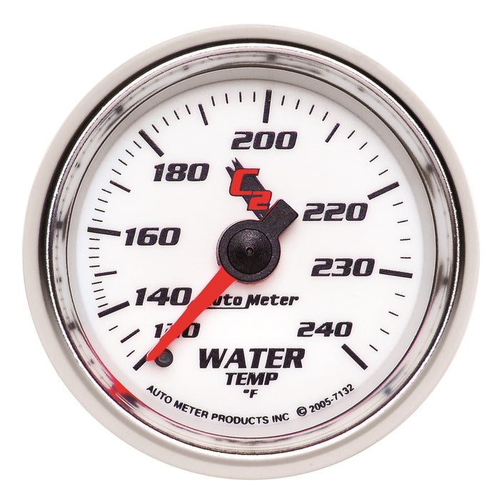 AutoMeter 7132 GAUGE; WATER TEMP; 2 1/16in.; 120-240deg.F; MECHANICAL; C2 - Truck Part Superstore