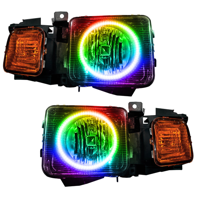 Oracle Lighting 7133-504 SMD Pre-Assembled Headlights, Combo, ColorSHIFT - Simple - Truck Part Superstore