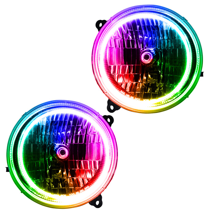 Oracle Lighting 7135-333 SMD Pre-Assembled Headlights, ColorSHIFT 2.0 - Truck Part Superstore