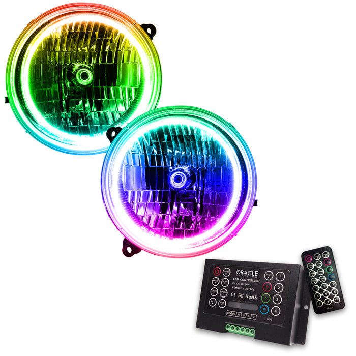Oracle Lighting 7136-333 SMD Pre-Assembled Headlights, ColorSHIFT 2.0 - Truck Part Superstore