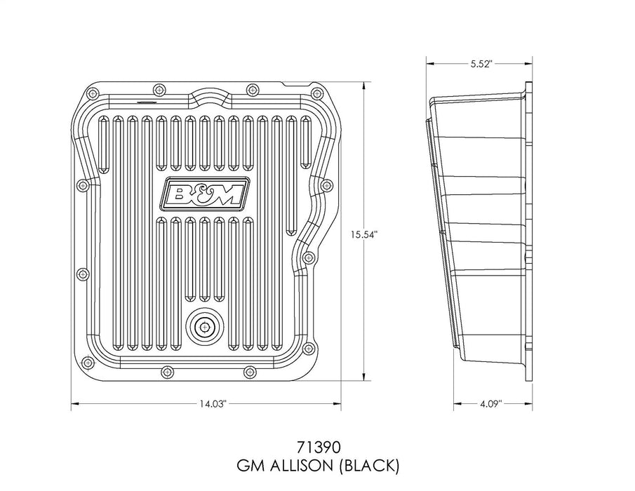B&M 71390 Hi-Tek Transmission Oil Pan - Truck Part Superstore