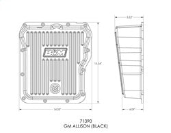 B&M 71390 Hi-Tek Transmission Oil Pan - Truck Part Superstore