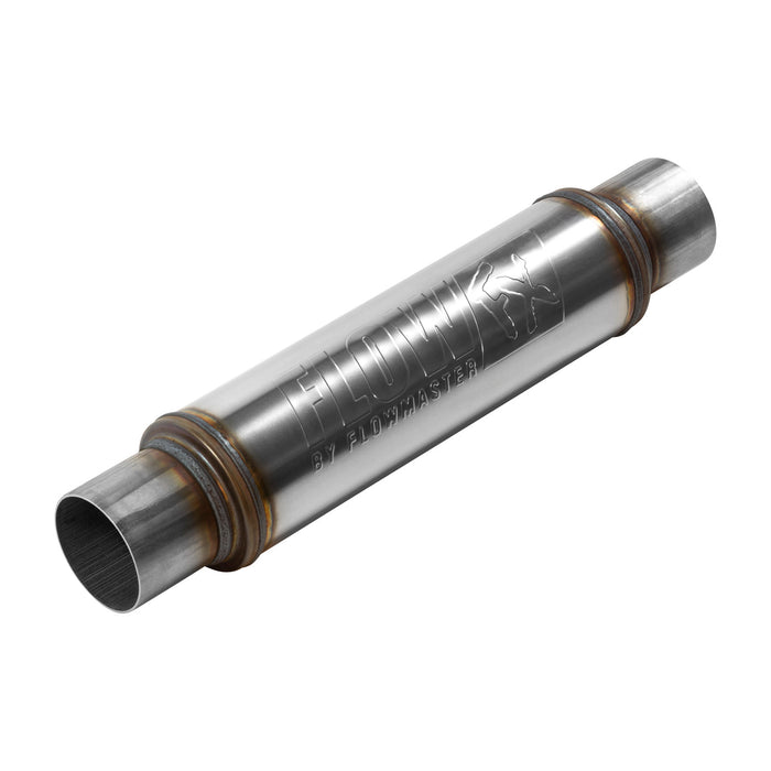 Flowmaster 71419 FlowFX Muffler; 3 in. Inlet/Outlet; Clamp On; Stainless Steel; Natural Finish; - Truck Part Superstore