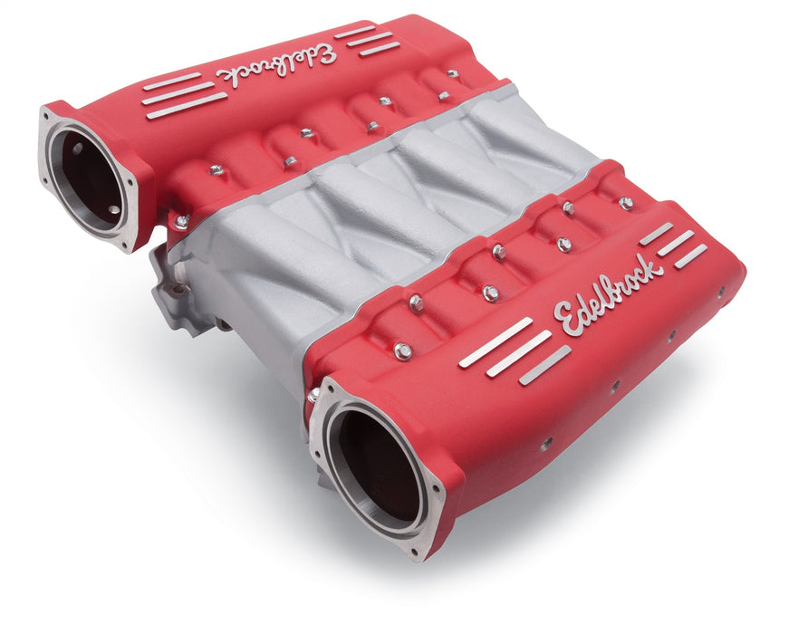 Edelbrock 7141 Edelbrock Cross-Ram GM LS3 Rectangular Port Intake Manifold LS Engines Red - Truck Part Superstore