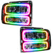 Oracle Lighting 7146-504 SMD Pre-Assembled Headlights, Chrome Bezel, ColorSHIFT - Simple - Truck Part Superstore