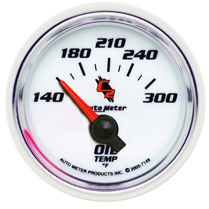 AutoMeter 7148 GAUGE; OIL TEMP; 2 1/16in.; 140-300deg.F; ELECTRIC; C2 - Truck Part Superstore