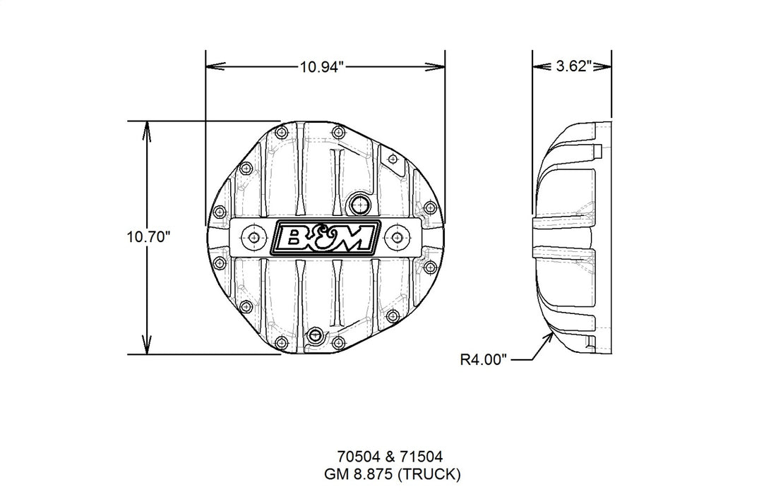 B&M 71504 Differential Cover - Truck Part Superstore