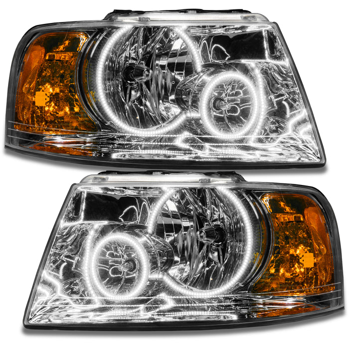 Oracle Lighting 7153-001 SMD Pre-Assembled Headlights, Chrome Bezel, White - Truck Part Superstore