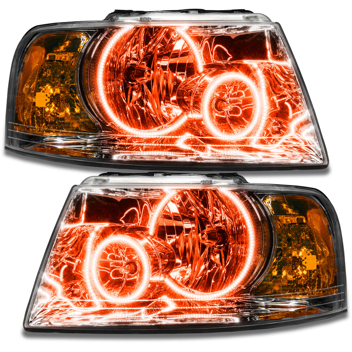 Oracle Lighting 7153-005 SMD Pre-Assembled Headlights, Chrome Bezel, Amber - Truck Part Superstore