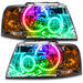 Oracle Lighting 7153-334 SMD Pre-Assembled Headlights, Chrome Bezel, ColorSHIFT - No Controller - Truck Part Superstore