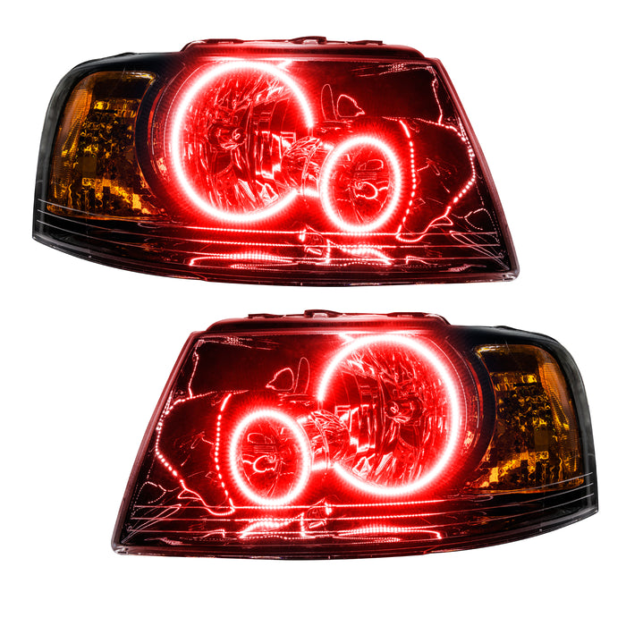Oracle Lighting 7154-003 SMD Pre-Assembled Headlights, Black, Red - Truck Part Superstore