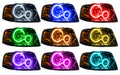 Oracle Lighting 7154-333 SMD Pre-Assembled Headlights, Black Bezel, ColorSHIFT 2.0 - Truck Part Superstore