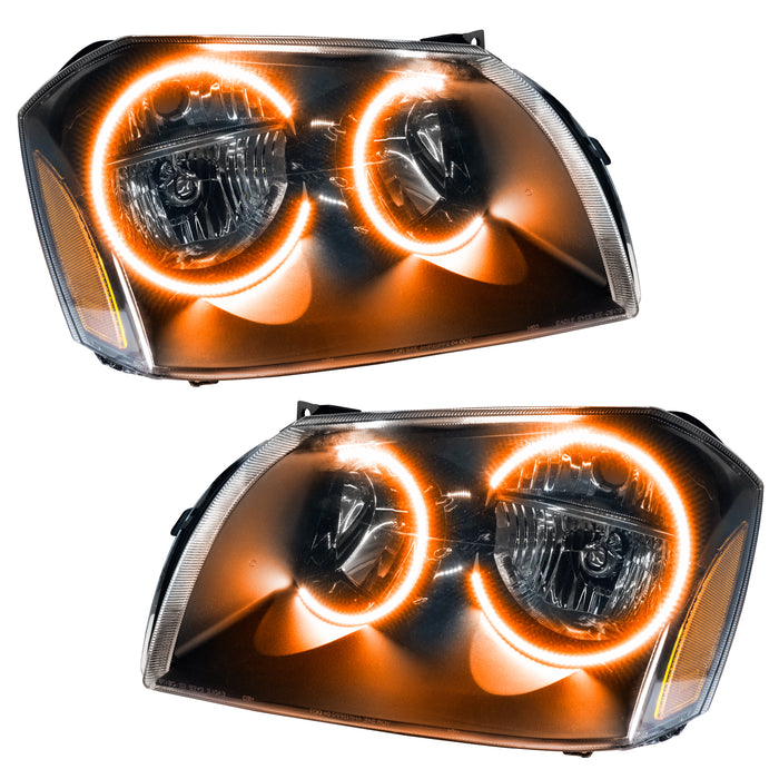 Oracle Lighting 7156-005 SMD Pre-Assembled Headlights, Black Bezel, Amber - Truck Part Superstore