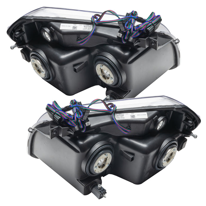 Oracle Lighting 7157-330 SMD Pre-Assembled Headlights, Chrome Bezel, ColorSHIFT - Truck Part Superstore