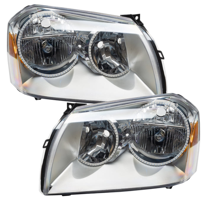 Oracle Lighting 7157-334 SMD Pre-Assembled Headlights, Chrome Bezel, ColorSHIFT - No Controller - Truck Part Superstore