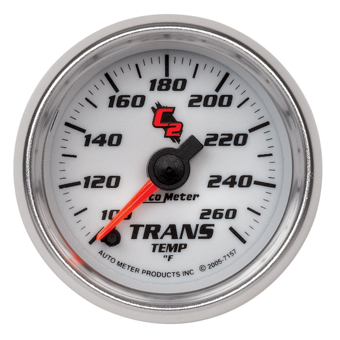 AutoMeter 7157 GAUGE; TRANSMISSION TEMP; 2 1/16in.; 100-260deg.F; DIGITAL STEPPER MOTOR; C2 - Truck Part Superstore