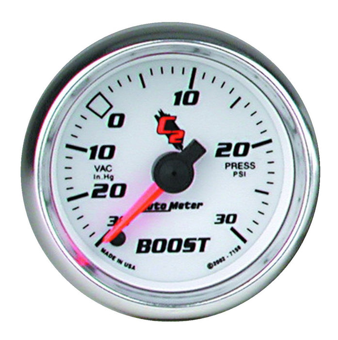 AutoMeter 7159 GAUGE; VAC/BOOST; 2 1/16in.; 30INHG-30PSI; DIGITAL STEPPER MOTOR; C2 - Truck Part Superstore