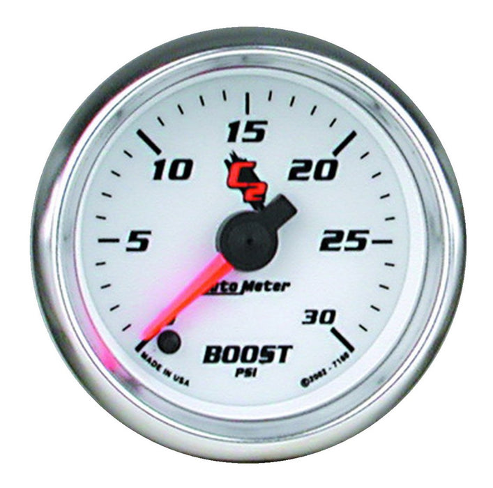 AutoMeter 7160 GAUGE; BOOST; 2 1/16in.; 30PSI; DIGITAL STEPPER MOTOR; C2 - Truck Part Superstore