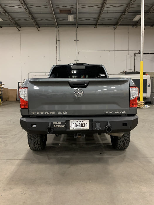 Road Armor 7161R0B Stealth Winch Rear Bumper; Texture Black; - Truck Part Superstore