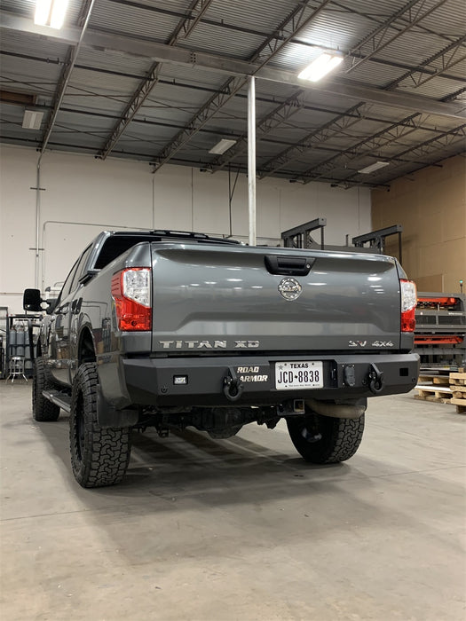 Road Armor 7161R0B Stealth Winch Rear Bumper; Texture Black; - Truck Part Superstore