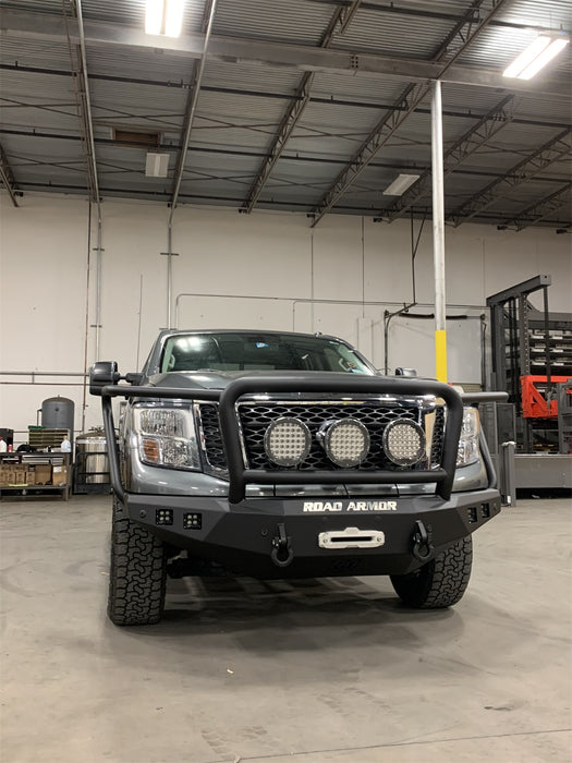 Road Armor 7162F5B Stealth Winch Front Bumper; Lonestar Guard; Texture Black; - Truck Part Superstore