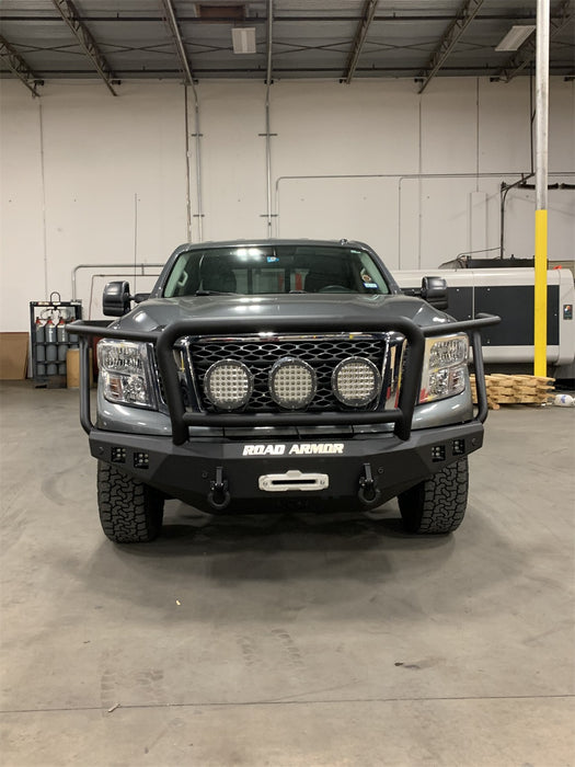 Road Armor 7162F5B Stealth Winch Front Bumper; Lonestar Guard; Texture Black; - Truck Part Superstore