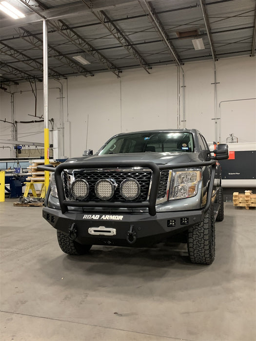 Road Armor 7162F5B Stealth Winch Front Bumper; Lonestar Guard; Texture Black; - Truck Part Superstore