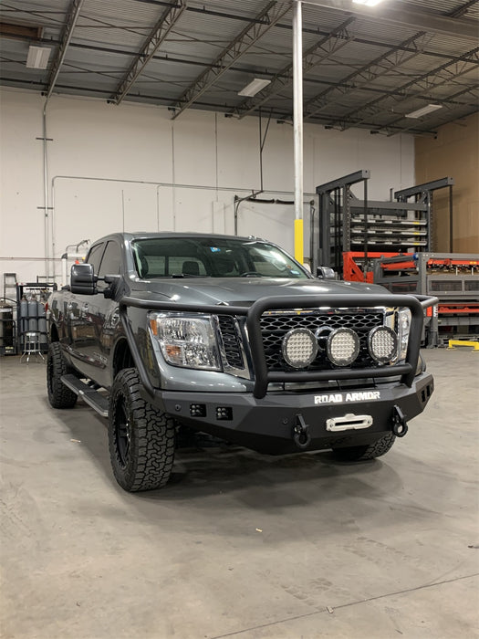 Road Armor 7162F5B Stealth Winch Front Bumper; Lonestar Guard; Texture Black; - Truck Part Superstore